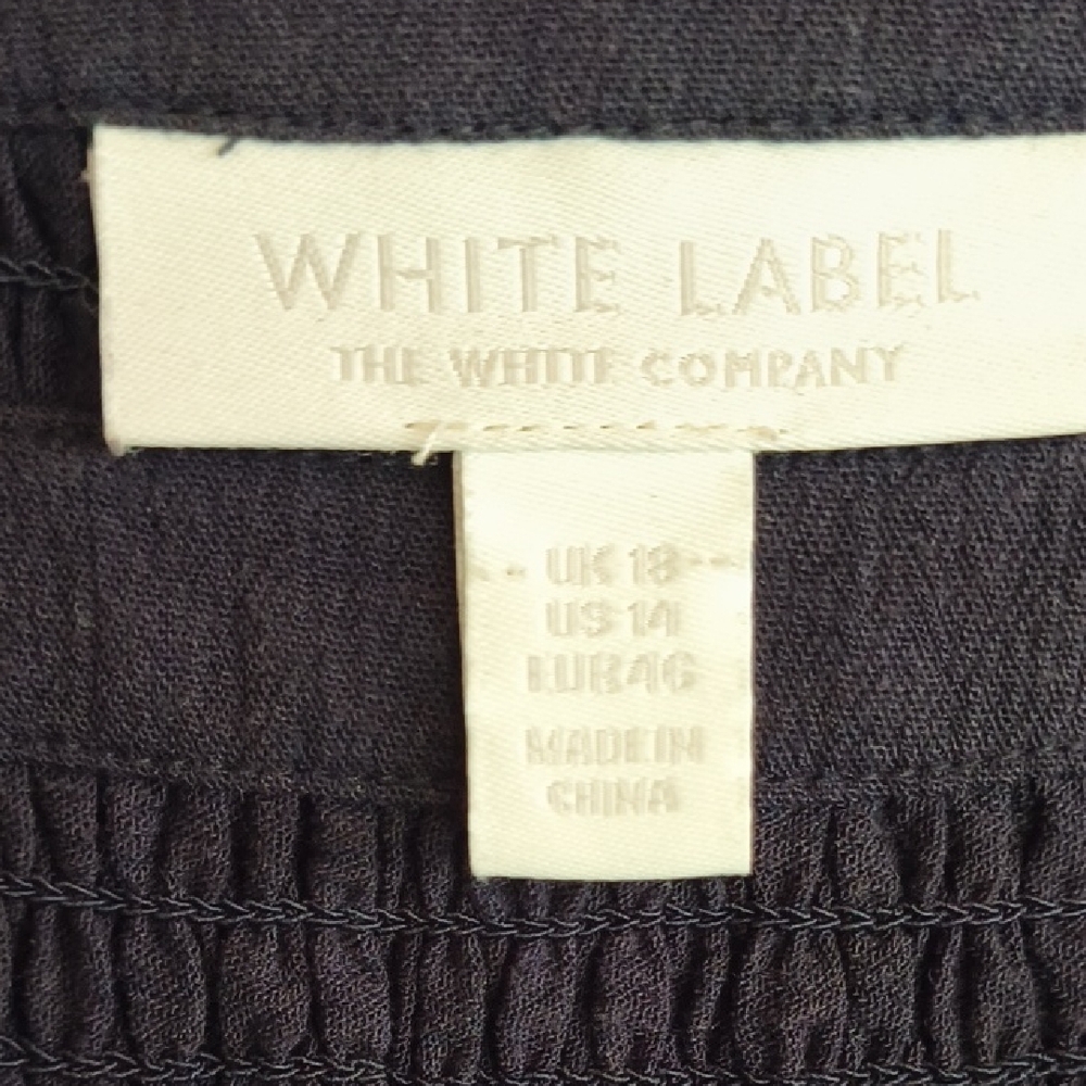 The White Company Deep Navy Blue Long Sleeve Midi Dress, UK 18/US14 - Picture 2 of 6